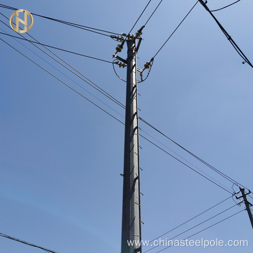 11KV 33KV 35KV Hot Dip Galvanized Octagonal Electric Pole